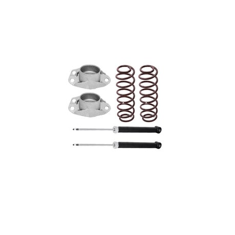 Kit Original Resortes, Amortiguadores y Bases Volkswagen Polo 03-07 Traseros Kit 6 Piezas