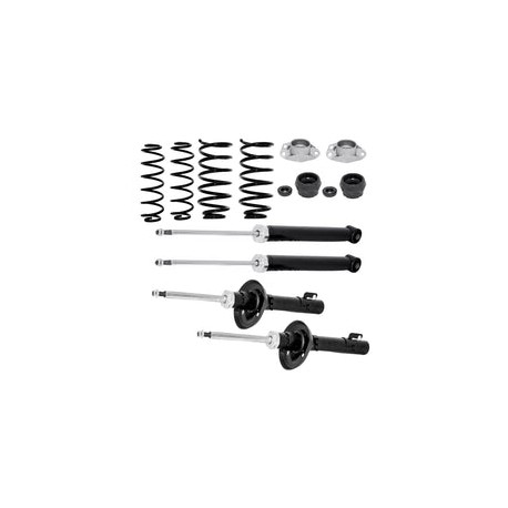 Kit Original Resortes, Amortiguadores y Bases Volkswagen Jetta A4 98-09 Kit 12 Piezas