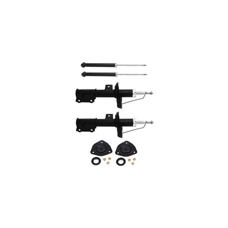 Kit 4 Amortiguadores + Bases Delanteras Volkswagen Vento 2014 al 2022