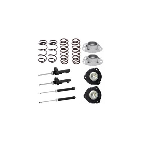 Kit Original Resortes, Amortiguadores y Bases Seat Leon (Para suspensión Independiente) 2013-2020 Delanteros y Traseros