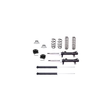 Kit Original Resortes, Amortiguadores y Bases Ford Fiesta Brasil 03-08 Kit 12 Piezas