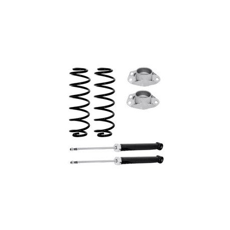 Kit Original Resortes, Amortiguadores y Bases Volkswagen Jetta Iv 98-10 Traseros Kit 6 Piezas